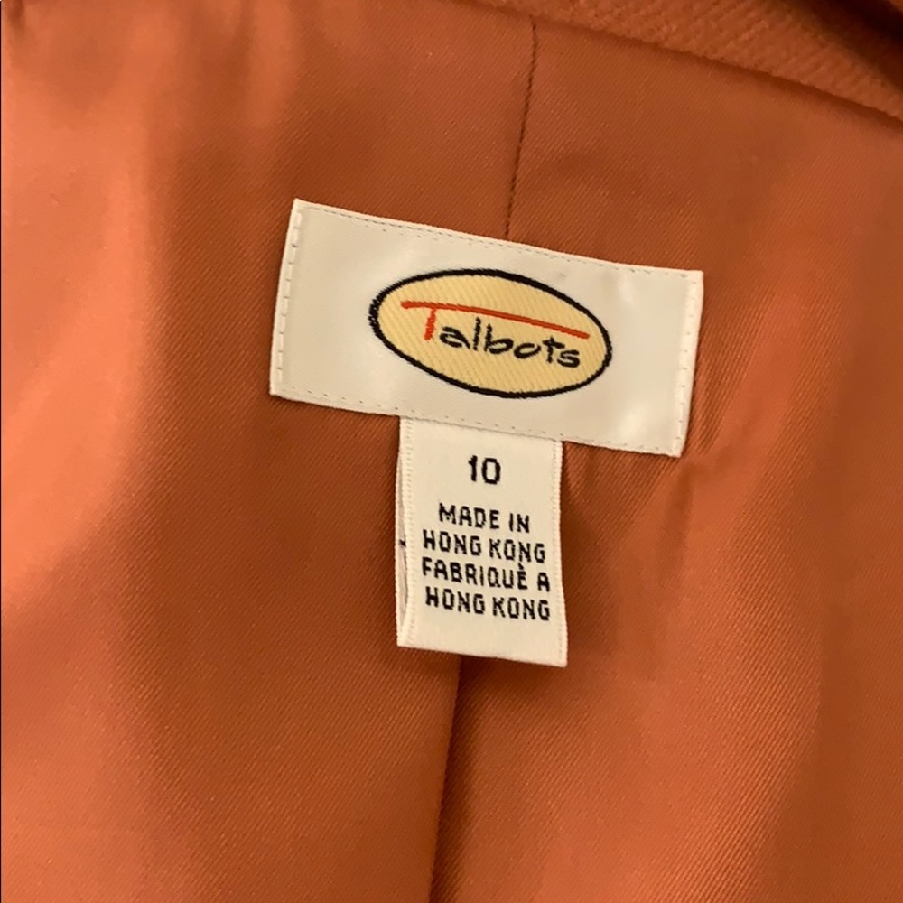 Talbots Wool/Cashmere Salmon Peacoat - Picture 5 of 8